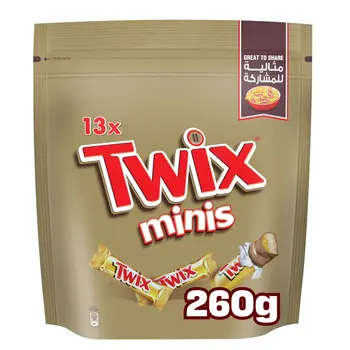 Twix Original Chocolate Minis 13 Mini Bars 260g