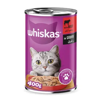 Whiskas Beef in Gravy Cat Food 400g