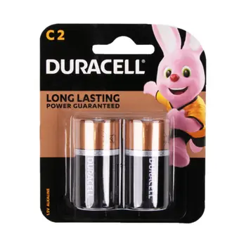 دوراسيل بطاريات بلس باور القلوية مقاس C ٢قطعة