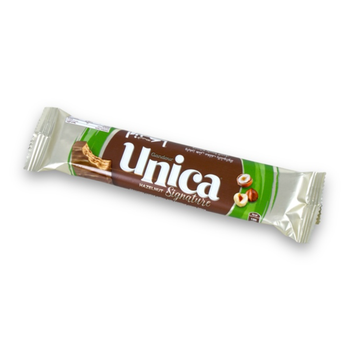 Gandour Unica Signature Chocolate Coated Wafers with Hazelnut Cream Filling 34g