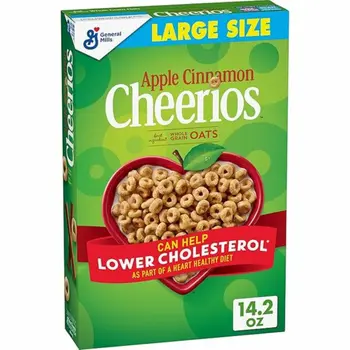 جنرال ميلز حبوب الإفطار تشيريوز بنكهة التفاح والقرفة خالي من الغلوتين ١٤.٢أونصة