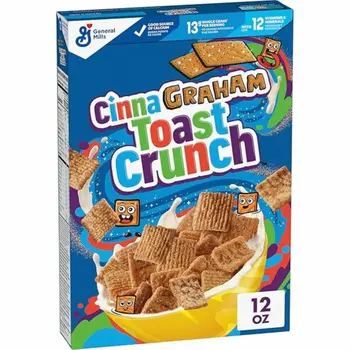 جنرال ميلز حبوب الإفطار توست كرنش بنكهة غراهام بالقرفة ١٢أونصة