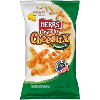 هير كرنشي أصابع الجبنة بنكهة الهلابينو ٩ اونصه