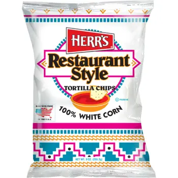 هير ريستورنت ستايل رقائق التورتيا بالذرة البيضاء ٢٥٥جرام