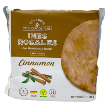 إينيس روزاليس مقرمشات حلوة بزيت الزيتون نكهة قرفة ١٢٠جرام