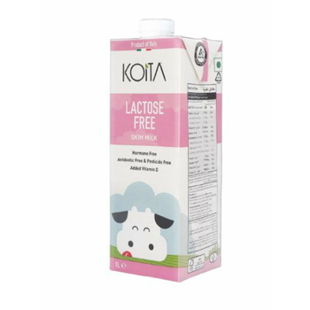 كويتا حليب خالي من الدسم وخالي من اللاكتوز ١ لتر