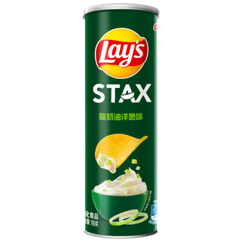 ليز ستاكس رقائق بطاطس بنكهة الكريمة الحامضة و البصل ٩٠جرام