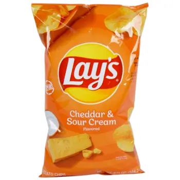 ليز رقائق البطاطس بجبنة الشيدر والكريمة ١٨٤جرام