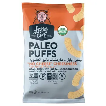 ليسير إيفيل مقرمشات باليو العضوية نكهة الجبنة ١١٣جرام