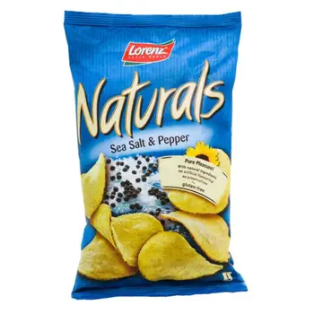 لورينز ناتشورالز رقائق البطاطس بملح البحر و الفلفل ١٠٠جرام