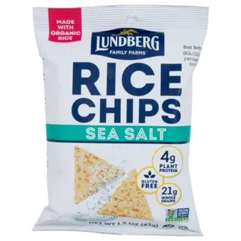 لوندبيرغ رقائق أرز بملح البحر ١٫٥أونصة