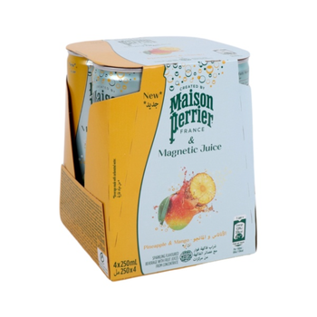 مايسون بيريه مياه فوارة بنكهة الأناناس و المانجو ٤×٢٥٠مل