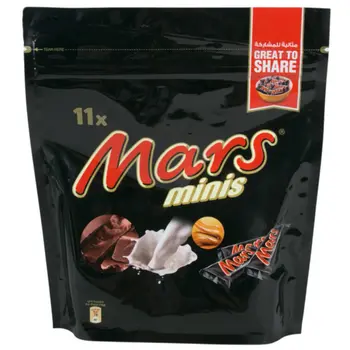 Mars Minis Chocolate Bars with Caramel & Nougat 198g
