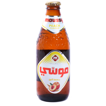 موسي شراب الشعير بنكهة الخوخ خالي من الكحول ٣٣٠مل