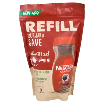 نسكافيه كلاسيك قهوة سريعة التحضير عبوة إعادة تعبئة ٢١٠جرام