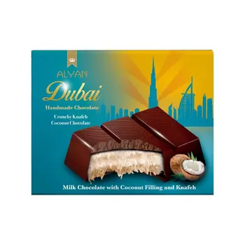 عليان دبي كنافة مقرمشة مع شوكولاتة حليب جوز الهند 100جرام