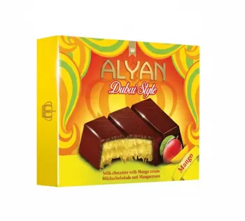 عليان دبي كنافة مقرمشة مع شوكولاتة بالحليب والمانجو 100جرام
