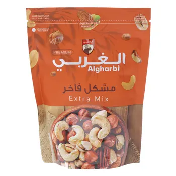 الغربي مكسرات مشكل فاخر بدون ملح 120جرام