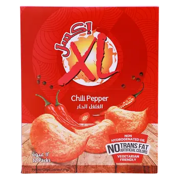 XL Chili Duplex Potato Chips 12x21g
