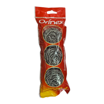 Orinex Anti-Rust Stainless Steel Scourer 3Pieces