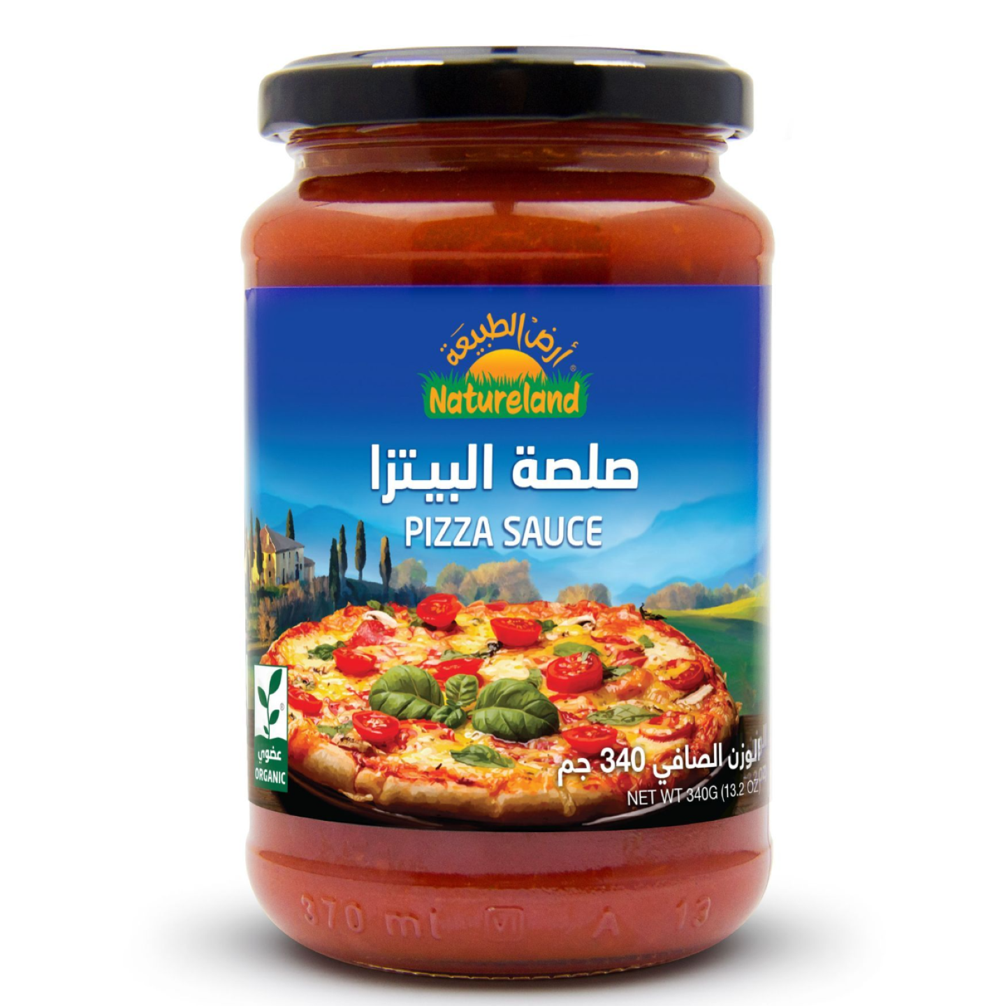 أرض الطبيعة صلصة البيتزا العضوية ٣٤٠ غرام
