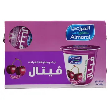 المراعي زبادي فيتال بطبقات التوت الأسود 140 جم