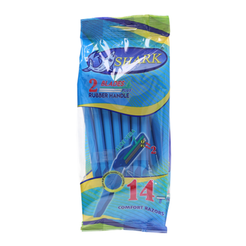 Shark Twin-Blade Disposable Razors 14 Pieces