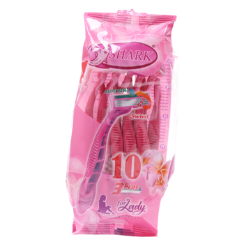 Shark Comfort Razors Pink Aloe Vera 10 Pieces