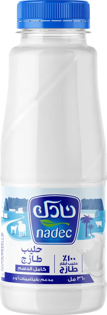 نادك حليب طازج كامل الدسم 360 مل
