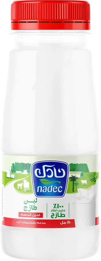 نادك لبن طازج قليل الدسم 180جرام