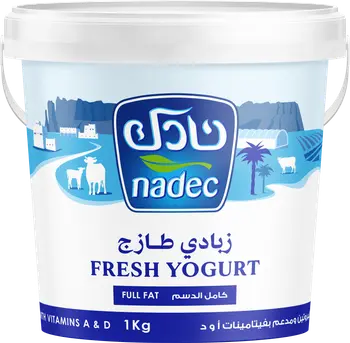 نادك زبادي كامل الدسم 1كيلو