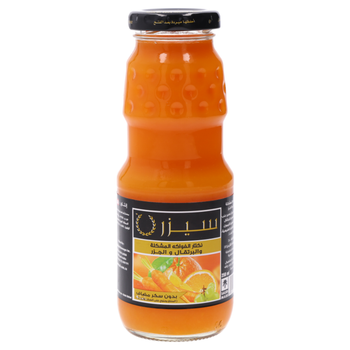 سيزر عصير  الفواكه المشكلة والبرتقال والجزر 250 مل