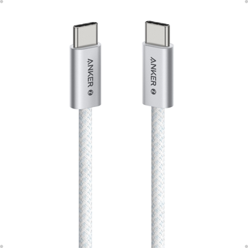 أنكر كابل USB-C إلى USB-C متر 240 واط أبيض 1قطعة