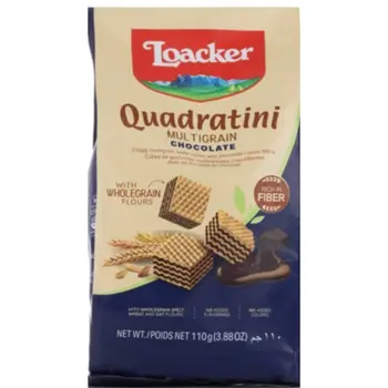 Loacker Quadratini Multigrain Chocolate 110g
