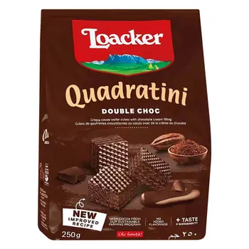 Loacker Quadratini Double Chocolate 250g