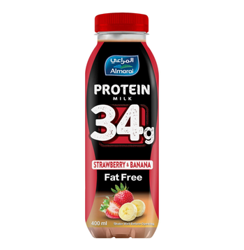 Almarai Strawberry & Banana Protein Milk 400ml