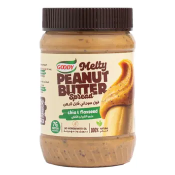 قودي زبدة فول سوداني طبيعية بذور شيا 454جرام