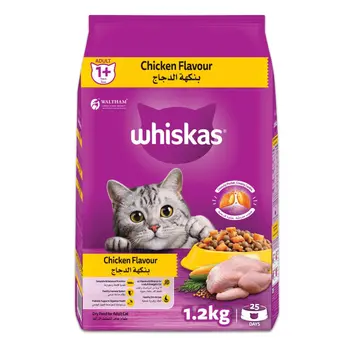 ويسكاس أكل قطط جاف بالدجاج 1.2كيلو