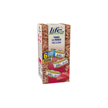 Life Cat Natural Tuna-Beef Wet Cat Food 6x50g