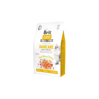 Brit Hair Care Dry Cat Food With Chicken And Salmon 2Kg