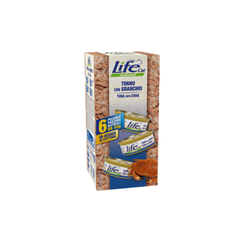 Life Cat Wet Cat Food With Tuna And Crab 6×50g