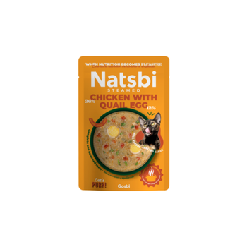Natsbi Wet Cat Food With Chicken And Quail Egg 80g