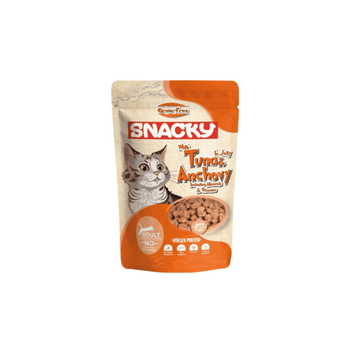 Snacky Wet Cat Food With Tuna & Anchovy  In Jelly 85g