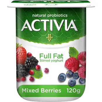 زبادي أكتيفيا المخلوط بالتوت 120جرام