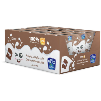Nadec Chocolate Uht Milk Box 18×125Ml