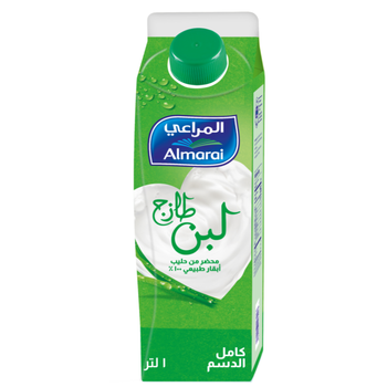 المراعي لبن طازج كامل الدسم 1لتر