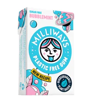 Milliways Bubblemint Sugar-Free Gum 19g