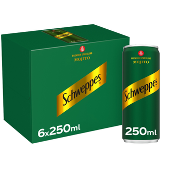 شويبس مشروب غازي بنكهة الموهيتو 6×250مل