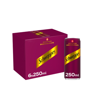 شويبس مشروب غازي بنكهة الرمان 6×250مل