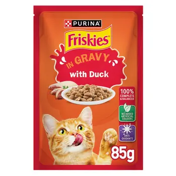 Purina Friskies Duck In Gravy Wet Cat Food 85g